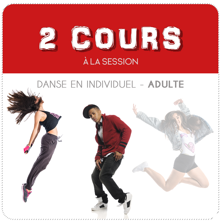 Inscription à 2 cours de danse